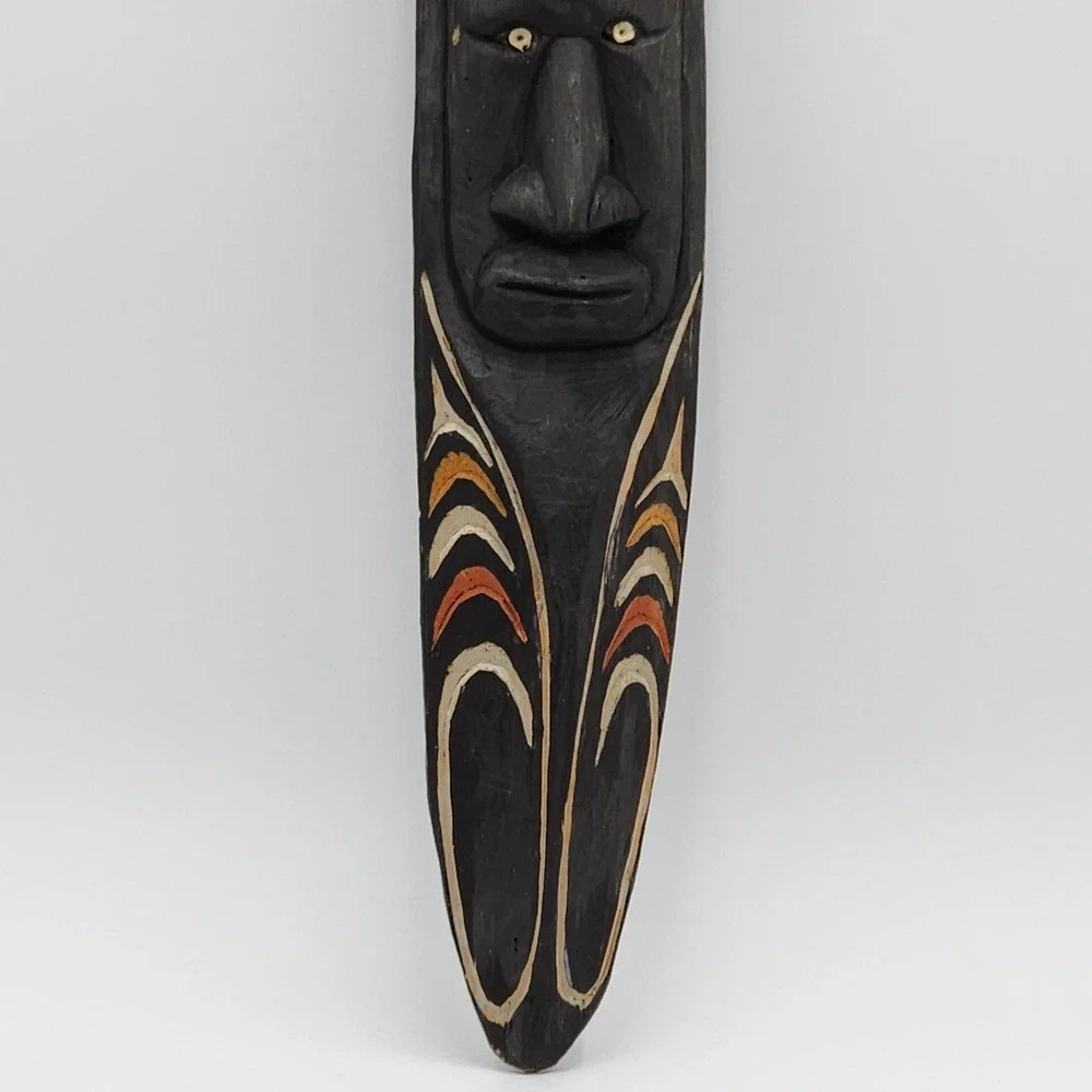 Vintage MEI Spirit Of The Names Iatmul Tribe Papua New Guinea Wood Mask Folk Art